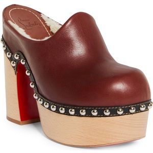 Brand new w/ out box Christian Loubuiton platform mules size 36.5